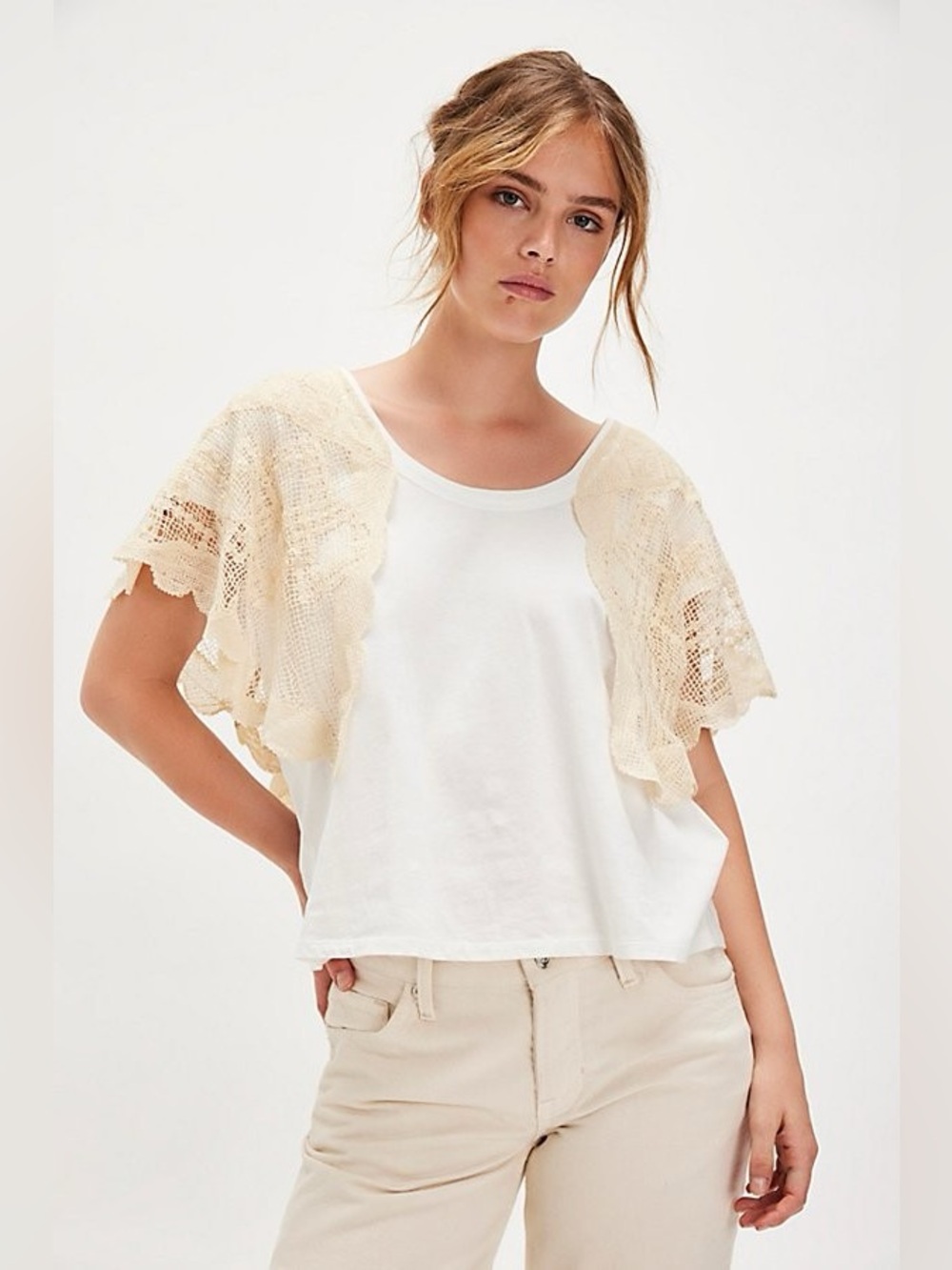 NWT! FP Free People Evangeline Tee Sz XS